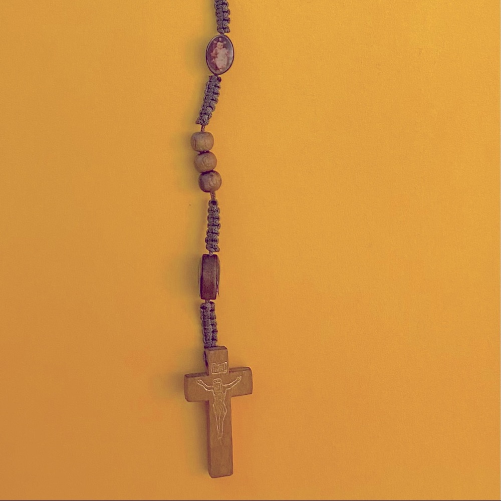 Wooden rosary beads